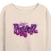 Women's - Bratz - Original Airbrushed Logo Lightweight French Terry Wide Neck Long Sleeve Shirt - 2 of 4
