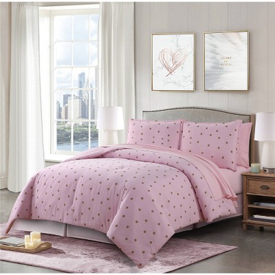 Twin/Twin XL Golden Days Comforter & Sham Set Pink - Candies