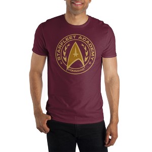 Mens Starfleet Academy Star Trek Maroon Graphic Tee - 1 of 1