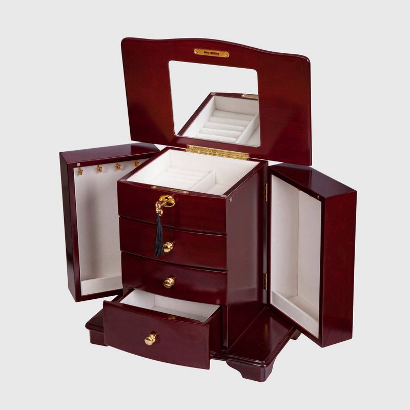 Mele Designs Waverly Women&#39;s Wooden Jewelry Box - Cherry, 3 of 5