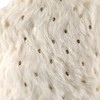 Northlight Faux Fur Star Plush Christmas Ornaments - 4.75" - Cream - Set of 4 - 4 of 4