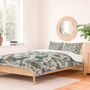 Deny Designs 3pc Full/Queen The Whiskey Ginger Grand Canyon National Park Arizona Duvet and Pillow Sham Set Blue: Woven Polyester, 300 Thread Count - 1 of 4