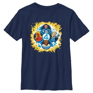 Boys The Fantastic Four: First Steps Classic Family Portraits T Shirt - 1 of 4