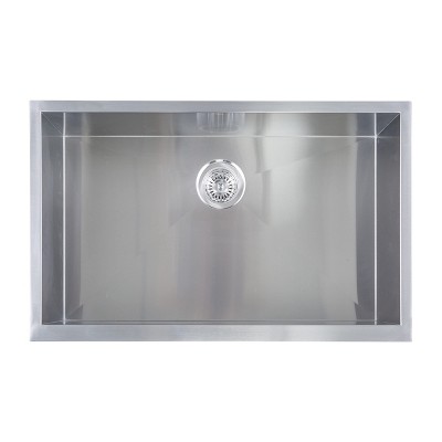 35'' Stainless Steel Undermount Single Bowl Kitchen Sink