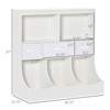 SKRAN Kids Bookcase, Toy Storage Organizer Cabinet, Children Display Bookshelf with Drawers for Toys, Clothes, Books - 3 of 4