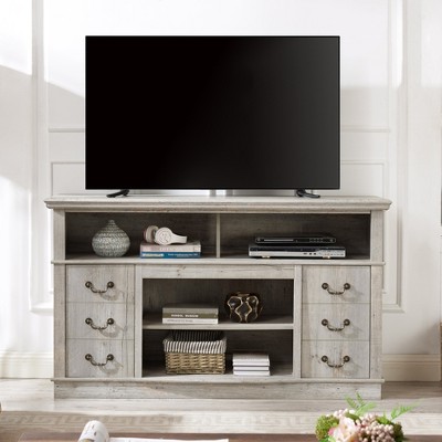 HDZNVF Retro TV Stand with Storage for TVs up to 65 inch