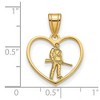 Black Bow Jewelry 14k Yellow Gold Plated Sterling Silver West Virginia Mountaineers NCAA Pendant - 3 of 4