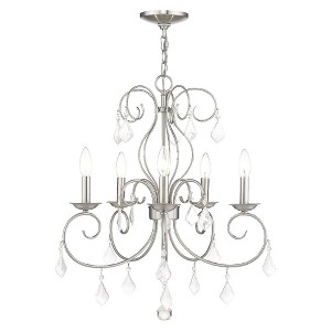 Livex Lighting Donatella 5 - Light Chandelier in  Brushed Nickel - 1 of 4
