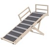 PawHut Dog Ramp for Couch, Folding Pet Ramp, 4 Adjustable Height from 15" to 19", Pet Step with Safety Side Rails for Small to Large Dogs - 4 of 4