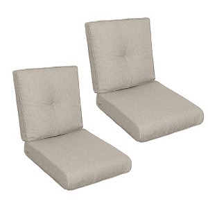 PAGED 2-piece Set Outdoor Chair Cushions,44 x 22 inch,Tufted Patio Furniture Cushions with Waterproof and Fade-Resistant - 1 of 4