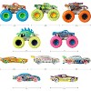 Hot Wheels Toy Monster Trucks 10-Pack of Glow-in-The-Dark 1:64 Scale Vehicles, GITD Set of 5 Trucks & 5 Cars, Play Vehicles for Kids & Collectors - 3 of 3