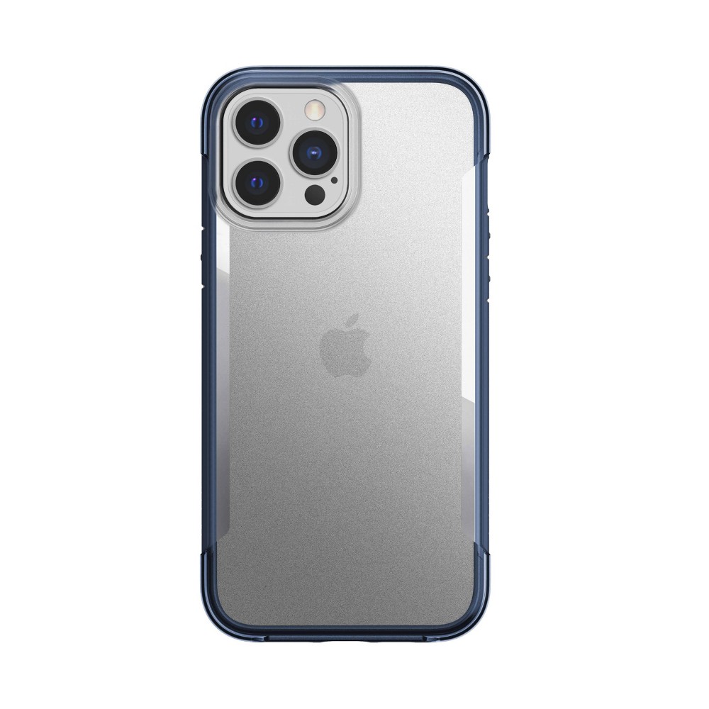 Raptic iPhone 13 Pro Max/iPhone 12 Pro Max Terrain Case - Blue/Clear: Polycarbonate & TPU, Hard Rubberized Interior
