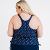 Women's Calypsa Maya Tankini Swim Top WIth Removable Cups Plus Size - 2 of 4