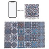 Unique Bargains PVC Tile Stickers 5.91"x5.91" Gray Orange 24 Pcs - 3 of 4