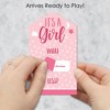Big Dot of Happiness Baby Girl - Pink Baby Shower Game Pickle Cards - Conversation Starters Pull Tabs - Set of 12 - 2 of 4