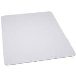 3'x4' Rectangle Solid Office Chair Mat Clear - Emma and Oliver