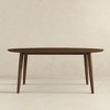 NicBex Dining Table 67" Modern Minimalist Oval Solid Wood Dining Table for Dining Room - 2 of 4