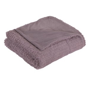 Barnes Faux Throw Blanket Purple - Décor Therapy