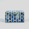 Mela Artisans Gramercy Handcrafted Bone Inlay Box in Indigo Finish - Large - 2 of 4