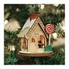 Old World Christmas Ginger Cottages Wooden Ornament for Christmas Tree, Goody Gum Drop Shop - 2 of 3