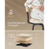 Set of 2 Modern Bar Stools, 30-Inch Swivel Counter Height Stools, PU Leather Upholstery, Mid-Century Design - 4 of 4