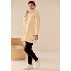 ellos Side Snap Cowl Neck French Terry Sweatshirt Tunic - 3 of 3