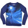 Seven Times Six Disney Women's Juniors Frozen Elsa Ice Powers Sublimated Pullover Top Blue - 4 of 4