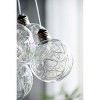 14.5"x41" Drop Globes Chandelier Ceiling Light Clear - A&B Home: Contemporary Aluminized Finish, 9-Light Fixture - image 4 of 4