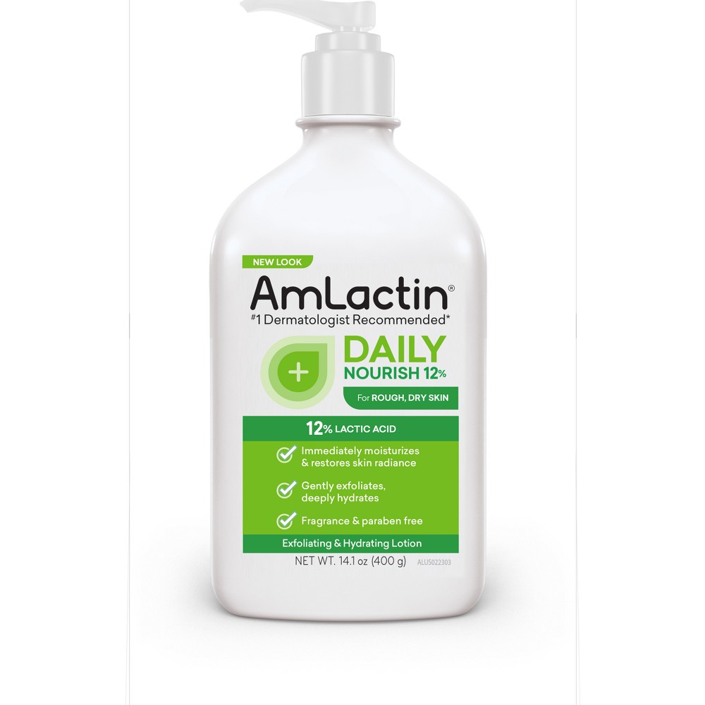 Photos - Cream / Lotion AmLactin Daily Moisturizing Body Lotion Bottle with Pump - 14.1oz