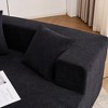 130" Deep Seat Memory Foam Sectional Sofa with 5 Pillows - 2 of 4