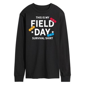 Men's - Instant Message - Field Day Survival Shirt Long Sleeve Graphic T-Shirt - 1 of 4