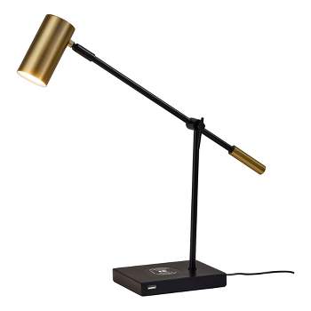 Collette LED Desk Lamp with Qi wireless Charging Pad -Adesso