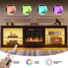 Bestier 63” Fireplace TV Stand for TVs up to 70", LED Gaming Entertainment Center TV Console with 18" Fireplace & Storage Shelves for Living Room - 3 of 4
