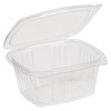 Inno-Pak 16 oz Rectangular Container Clear RPET Hinged Lid - Pack of 100 - 2 of 3