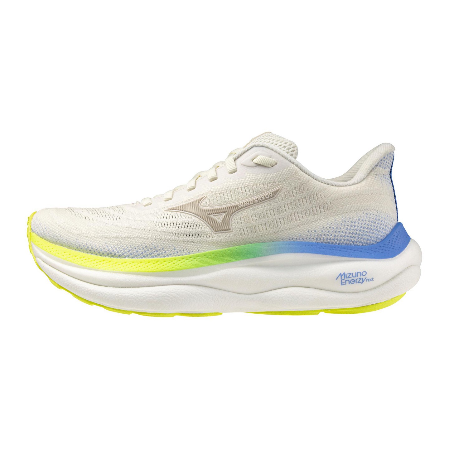 Женские кроссовки Mizuno Wave Sky 9 D Running Shoe, 8, Snow Wht-Silvr Birch — фото 1