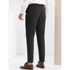 INSPIRE CHIC Men's Slim Fit Solid Flat Front Pants - 3 of 4