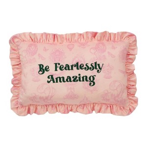 Wicked: For Good x Katie Kime 'Be Fearlessly Amazing' Rectangle Throw Pillow Pink - 1 of 3