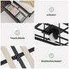 Garvee Bed Frame with 4 Storage Drawers and Wingback Storage Headboard, Charging Station with Type-C & USB Ports(Black/Gray,Full/Queen) - 4 of 4