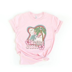 Simply Sage Market Women's Summer Vibes Flowers Short Sleeve Graphic Tee - 1 of 3