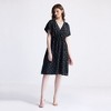 Reistor Women's Gathered Knee-length Dress in Dark Blue Florals - 2 of 4