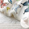 Boersma Reversible Flannel Fleece Throw Blanket - Butterfly Design for Girls, Ultra Soft Hippie Style Home Decor, 60x80 Inches - 4 of 4