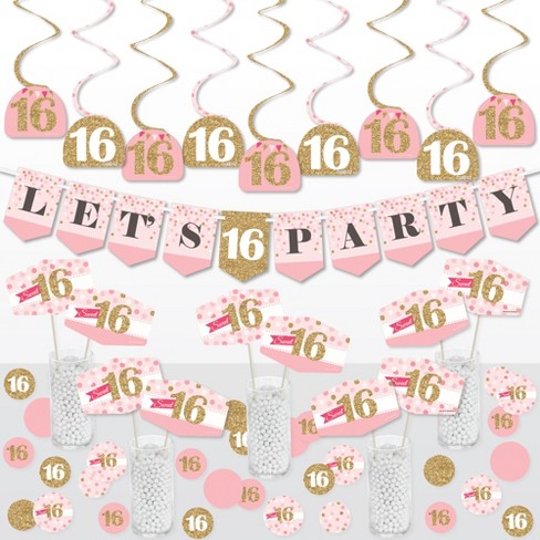 Big Dot Of Happiness 1st Birthday Girl - Fun To Be One - First Birthday  Party Decor And Confetti - Terrific Table Centerpiece Kit - Set Of 30 :  Target