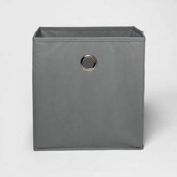 11" Fabric Cube Storage Bin Gray - Room Essentials™