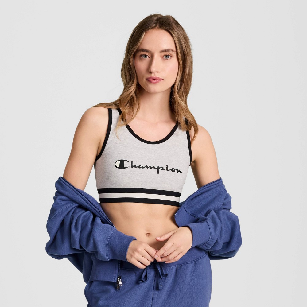 Champion Women's Bra Top - Heather Gray S