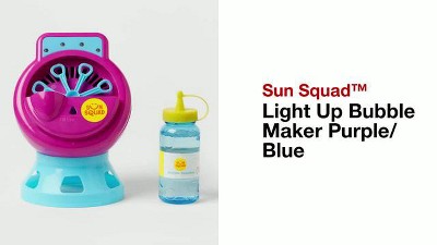 Light Up Bubble Machine Purple blue Sun Squad Target