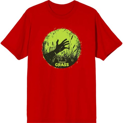 Labbing Touch Grass Gamer Nerd  Adult Crew Neck Short Sleeve Tee - image 1 of 2