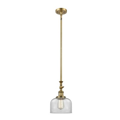 Bell - 1 Light Stem Hung Tiltable Mini Pendant In Industrial Style-14 Inches Tall and 8 Inches Wide