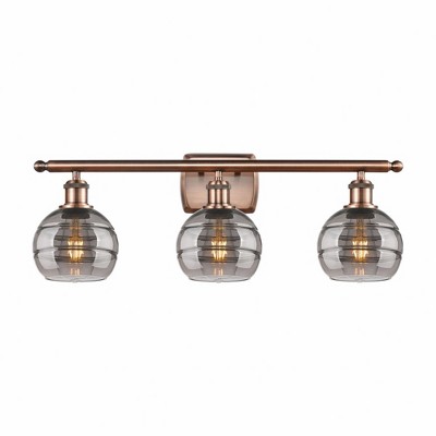 Rochester - 3 Light Bath Vanity In Industrial Style-8.88 Inches Tall and 25.88 Inches Wide