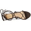 Allegra K Women's Strappy Kitten Heel Lace-Up Sandals - 4 of 4