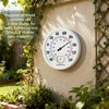 Clockswise 10" Outdoor Indoor Wall Thermometer and Hygrometer Combo Temperature & Humidity Gauge - 2 of 4